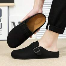 Men's Slippers, Convenient For Indoor And Outdoor Use In Summer, Slip-On Sandals (Run Small By One Size) - Black - View 8