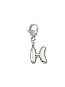 可爱泡泡银色字母吊坠项链挂饰 - 幸运吊坠，嘻哈风格可爱字母A-Z，闪亮合金包包背包挂饰 - 生日及特殊场合的完美礼物，钥匙扣包包背包汽车挂饰，送给女性和女孩的礼物，钱包和手提包配件，情人节礼物，教师节礼物，母亲节礼物 - 銀色 - 查看 17