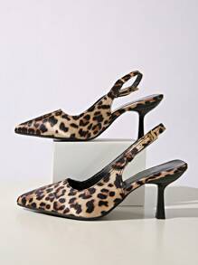 女士新款畅销尖头细高跟鞋，饰边材质，低鞋面三扣交叉装饰，可调节松紧带高跟鞋，尽显女王般的优雅高贵，适合婚礼、派对和日常工作穿着，时尚舒适。 - 彩色 - 查看 4