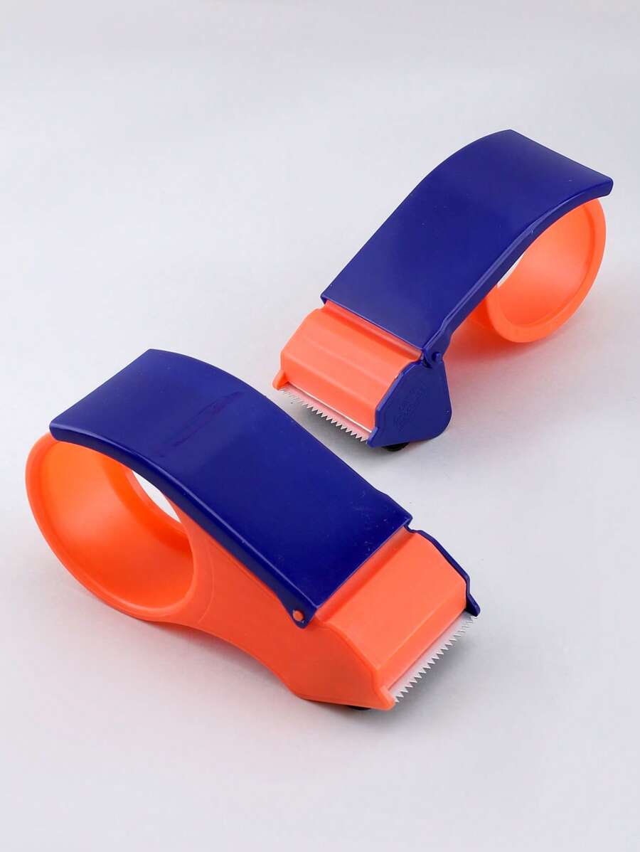 1 件符合人体工程学的包装胶带分配器，无需电源，非常适合车间、承包商和家庭使用，包装密封刀仓库工具