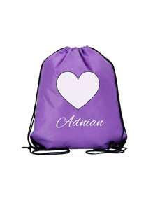Personalized Nylon Drawstring Pocket, Can Be Printed With Name, Text Or Logo, Custom Backpack For Event Planners. This Bag Is Suitable For Daily Use By Boy And Girl, Suitable For Going Out, Exercise, Travel, Shopping, Beach And Other Occasions. - Drawstring Bag Backpack - View 12