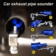 Car Turbo Whistle, Available In Blue Color S/M/L/XL, Turbo Whistle Exhaust Pipe Sound Maker, Small Size Suitable For 1-1.6L Displacement, Turbo Whistle Exhaust Pipe Sound Maker Suitable For 1.6-2.0L Displacement - Multicolor - View 1