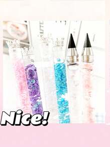 1pc Random Color Automatic Refillable Mechanical Pencil, Endless Graphite Leads, No Sharpening Needed Back To School