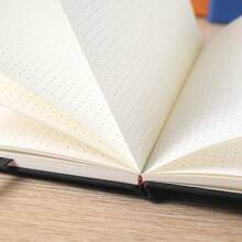 2pcs A5 Dotted Notebook, 80 Pages, 100gsm Ivory White Paper, Cloth Cover, Planner Diary, Student Stationery, Back To School Essential - Two-book Set - View 6