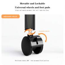 Rolling Trolley With 3/4/5 Levels, Multi-Layer Kitchen Shelf With Wheels, Serving Trolley Made Of Steel, Fold-Out Baskets, Shelf For Kitchen, Bathroom, White - trắng - Xem 2