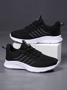 2025 New Women Knitted Hollow Out Fashion Casual Outdoor Comfortable Soft Bottom Lightweight Running Sports Shoes