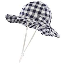 婴儿太阳帽 防晒帽 男童女童宝宝宽边婴儿渔夫帽 幼儿沙滩帽