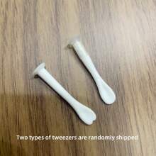 1 pieza Estuche simple y portátil para lentes de contacto de color de golosina con caja de doble cabezal, pinzas y palillo para inserción, para uso durante el viaje - Morado - Ver 6