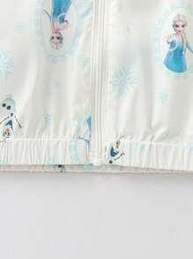 Áo hoodie chống nắng cho bé gái, thời trang mùa hè 2025 - tông màu xanh trắng - Xem 9