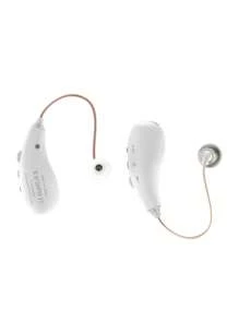 2pcs RIKYA Rechargeable Hearing Aid Headphones, USB Charging, Up To 36V, 30mAh Battery, Barrier-Free Communication. Skin/Black/White Is Available In Three Colors.