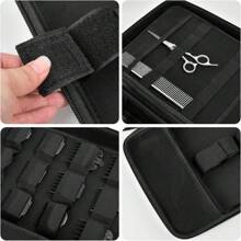 Hard Travel Case For Hair Clippers, Hair Cutting Barber Supplies Organizer Bag, Trimmer Storage Holder For Ufree/For Wahl/For Norelco/For Andis Men Razor Guard Grooming Kits -Box Only Tools Bag Organizer - màu đen - Xem 3