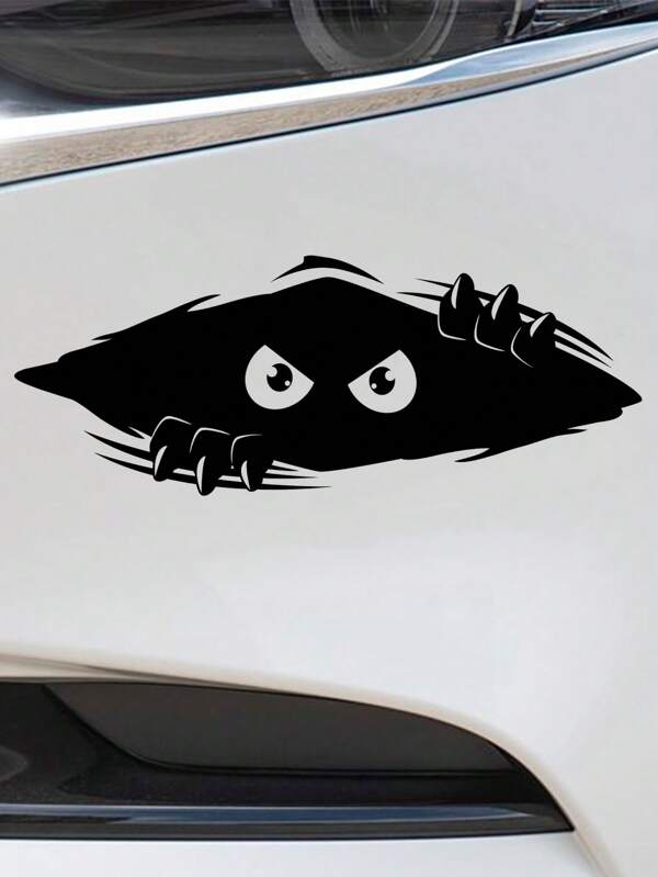 Zabawna naklejka na samochód Peeping Monster, spersonalizowana naklejka, która doda pojazdom wykwintnego charakteru, można przykleić na laptopach, lodówkach, bagażach i innych codziennych przedmiotach jako dekoracje