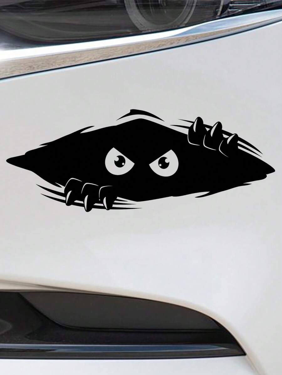Peeping Monster Funny Car Sticker, Personalized Decal To Add Exquisite Feel To Vehicles, Can Be Stuck On Laptops, Refrigerators, Luggage, And Other Daily Items As Decorations - Peeping Monster - View 1