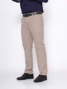 pthirillo Slim Beige Dress Pants Suit Pants - Beige - View 2