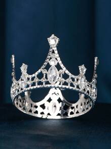 1 件金属迷你皇冠发饰，派对用品花束装饰，适合情人节、妇女节、母亲节、感恩节、圣诞节、婚礼派对花卉装饰、装饰品