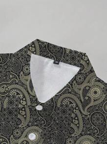 Summer Men's Short Sleeved Hawaiian Beach Shirt Men's Loose And Comfortable Collared Shirt Top