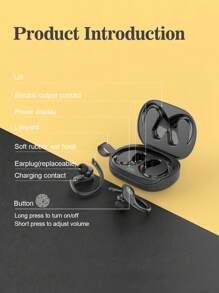 Digital Hearing Aid Hanging Ear Rechargeable Hearing Amplifier With Charging Bin, With Noise Elimination Function, Rechargeable Hearing Aid For The Elderly, Mild And Moderate Hearing Loss, Hearing Aid For The Elderly, The Best Gift.
