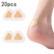 20pcs Gel Heel Protectors: Adhesive Blister Pads For Heel Liners, Shoes Stickers, Pain Relief & Foot Care Cushion Grip