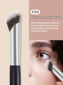MAANGE 11pcs Professional Facial Makeup Brush Set With Paper Box ,2pcs Eyebrow Brush,2pcs Eyeliner Brush,Foundation Brush,Contour Brush,Blush Brush,Eyeshadow Brush,Nose Contour Brush ,Concealer Brush Makeup Brush With Soft Fiber For Powder,Liquid,Cream For Easy Carrying,Brush For Travel - 黑色 - 查看 7