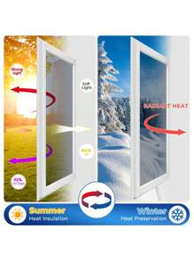 1 Roll Silver One Way Window Privacy Film Reflective Window Film See Out Not In Window Tinting Sun Blocking Heat Control Anti UV Self-Adhesive Window Glass Sticker For Home Office - Multicolor - View 7