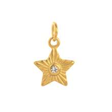 1 PIEZA Encantos bohemios de oro y esmalte - Colgantes en forma de corazón, ojo malvado, floral y frutas para hacer collares y pulseras, suministros de joyería vintage