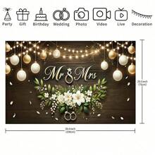 1PC Engagement Wedding Banner, Environment Decoration Backdrop, Outdoor Festival Decoration, Home Garden Decoration, Yard Decoration, Gardening Supplies. Multi-Size, Multi-Purpose Party Backdrop Cloth For Men And Women - Universal Decoration For All Seasons, Indoor And Outdoor Decoration, Photography Studio, Garden Decoration, Party Decoration And Phone Booth.