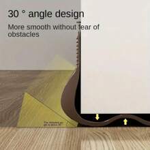 1pc Adjustable Plastic Door Draft Stopper - Waterproof Sealing, Noise Reduction Bottom Protection, Soft PVC Partition For Soundproofing And Insect Protection, Bottom Part Protection | Adjustable Door Seal | Durable Plastic Seal, Door Draft Stopper - Multicolor - View 4