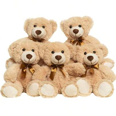Teddy Bears Bulk, Small Teddy Bear Bulk Stuffed Animal, Stuffed Bears Bundle Plush For Kids Centerpiece Baby Shower And Wedding Decorations