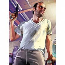 1 pièce Affiche murale avec cadre en option, Pop Art GTA 5 Vices, la capitale sainte, 5 stars, bon citoyen, trio de voyous, photo de groupe magnifique. Collection d'affiches artistiques à décorer la salle de jeu. Peinture HD cadeau de décoration