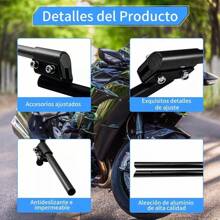 Manillar Deportivo Universal De Metal Posición De Moto 1 Pieza - Dorado - Ver 4