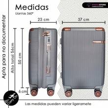 10kg Expandable Carry-On Travel Kit 20 Inches With Security Lock, 360° Wheels + Toiletry Bag - Silver - View 3