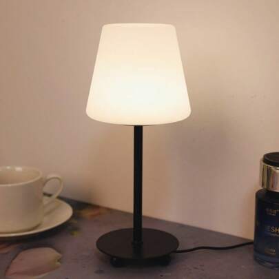 1pc Modern Creative Cream-Style Table Lamp, USB Powered Triple Color Decor Dimmable LED Desk Lamp Suitable For Office, Study Room, Bedroom, Living Room, Dormitory, Personalized Gift