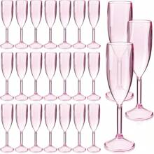 1pc 5oz Acrylic Champagne Flute, Reusable Clear Plastic Champagne Glass For Wedding Party Cocktail Toasting - Multicolor - View 13