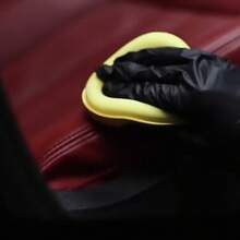 5件/12件汽车美容加厚压边打蜡海绵擦拭圆形手工漆面打蜡镀膜抛光保养工具 - 黃 - 查看 6