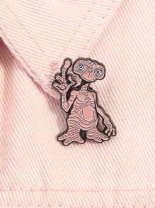 1PC Funny Alien Enamel Pins Cartoon Women's Brooches Pins Badge On Backpack Costume Accessories Creative Jewelry Gifts - Multicolor - View 10