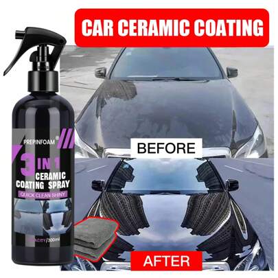 JB-XPCS 3 In 1 Car Ceramic Quick Detailer&Coating Spray Nano Hydrophobic Polish Scratch Repair Remover Paint Protection Crystal Wax Auto Clean
