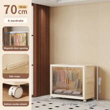 5/4/3/2/1 Layer Foldable Wardrobe Closet Organizer, Apartment Dorm Hanging Clothes Rack Storage Cabinet For Rental House Home Use - Color Mixing - View 26