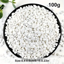 100g/500g Polished Crystal Pebble, 0.15-0.23inch Asymmetrical Decorative Aquarium Gravel, Suitable For Fish Tank, Plant Home Decor And DIY Vase Filler