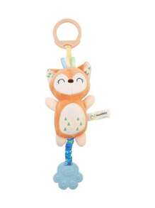 Cute Animal Fabric Soft Plush Hanging Ornaments, Car Hanging, Bed Hanging, Makes Baby Sounds, Baby Toy, Baby Safe Teether Chime, Multiple Options