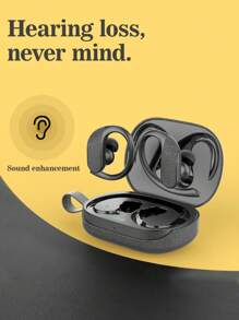 Digital Hearing Aid Hanging Ear Rechargeable Hearing Amplifier With Charging Bin, With Noise Elimination Function, Rechargeable Hearing Aid For The Elderly, Mild And Moderate Hearing Loss, Hearing Aid For The Elderly, The Best Gift.