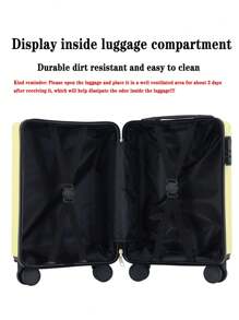 16英寸耐用小容量行李箱，万向轮静音，四轮旅行箱，男女学生行李箱，可作为礼物赠送。优质旅行用品，ABS+PC材质，年轻时尚的外观，适合家庭旅行储物柜。也适用于商务旅行。留学、学生、学校用品收纳盒，颜色多样，春季旅行促销，学校用品包，学校用品