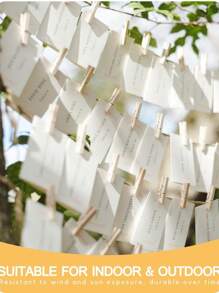 30Pcs Sturdy Mini Clothes Pins For Photo, Natural Wooden Clothespins With 33 FT Jute Twine, Small Clips For Crafts Display, Babyshower Game, Hanging Decorative Pictures, Cocktail, Weddings Room Decor