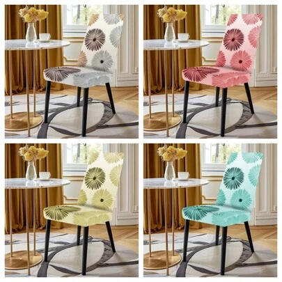 1/2/4/6pcs Multi Functional Chair Cover, Washable Polyester Kitchen Chair Cover, Suitable For Home Decoration Or Gatherings In Restaurants, Hotels, Ceremonies, And Festivals