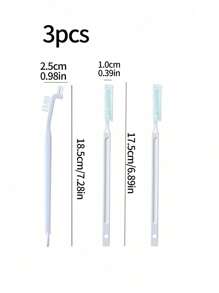 Set de 3 cepillos de limpieza para biberones de bebé, cepillo para taza de leche recién nacido, cepillo pequeño para lavar botellas de leche - 3 piezas - Ver 6