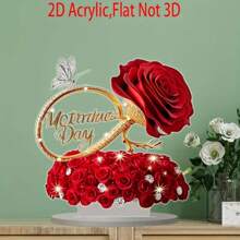 A2DFlatRoomDecorationForHappyMother'sDay,ARoseGiftForYourWife,PerfectlyCreatingARomanticAtmosphere,SuitableForYourLivingRoom,BedroomOrOffice-TheIdealGiftForValentine'sDayOrMother'sDayGraduationSeasonWeddingSeason