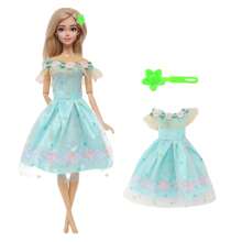 11.5 Inch/30cm Doll Clothes Flower Sequin Short Dress Series For Doll Clothes Accessories, Doll Dress Up Game Girls Toy Birthday Gift (Doll Not Included)