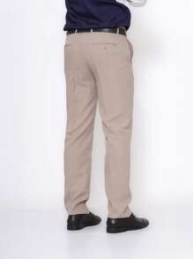 pthirillo Slim Beige Dress Pants Suit Pants - Beige - View 7