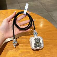 Apple UK Type 20W Charging Adapter Cover With Cartoon Bear Design Cable Protector, Charger Protector - Multicolor - View 2