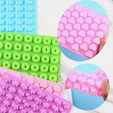 1 Pc Silicone Candy Mold With Dropper, Dinosaur, Doughnut, Mini Heart, Cute Bear Shaped Silicone Mold, DIY Animal Chocolate & Gummy Candy Mold - Multicolor - View 4