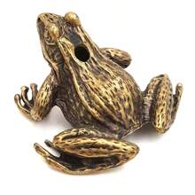 Arzător de tămâie pentru animale, Arzător de tămâie de elefant cu capac, Arzător de tămâie din metal, Colector de cenușă, Decor pentru casă/birou, Arzător de tămâie vintage, Bază pentru arzător de tămâie cu broaște, Suport portabil pentru tămâie, Decor pentru arzător de tămâie Zen, Romantic clasic european, Cină, Decorare interioară cu lumânări, Decorare camere - Multicolor - Vizualizare 8